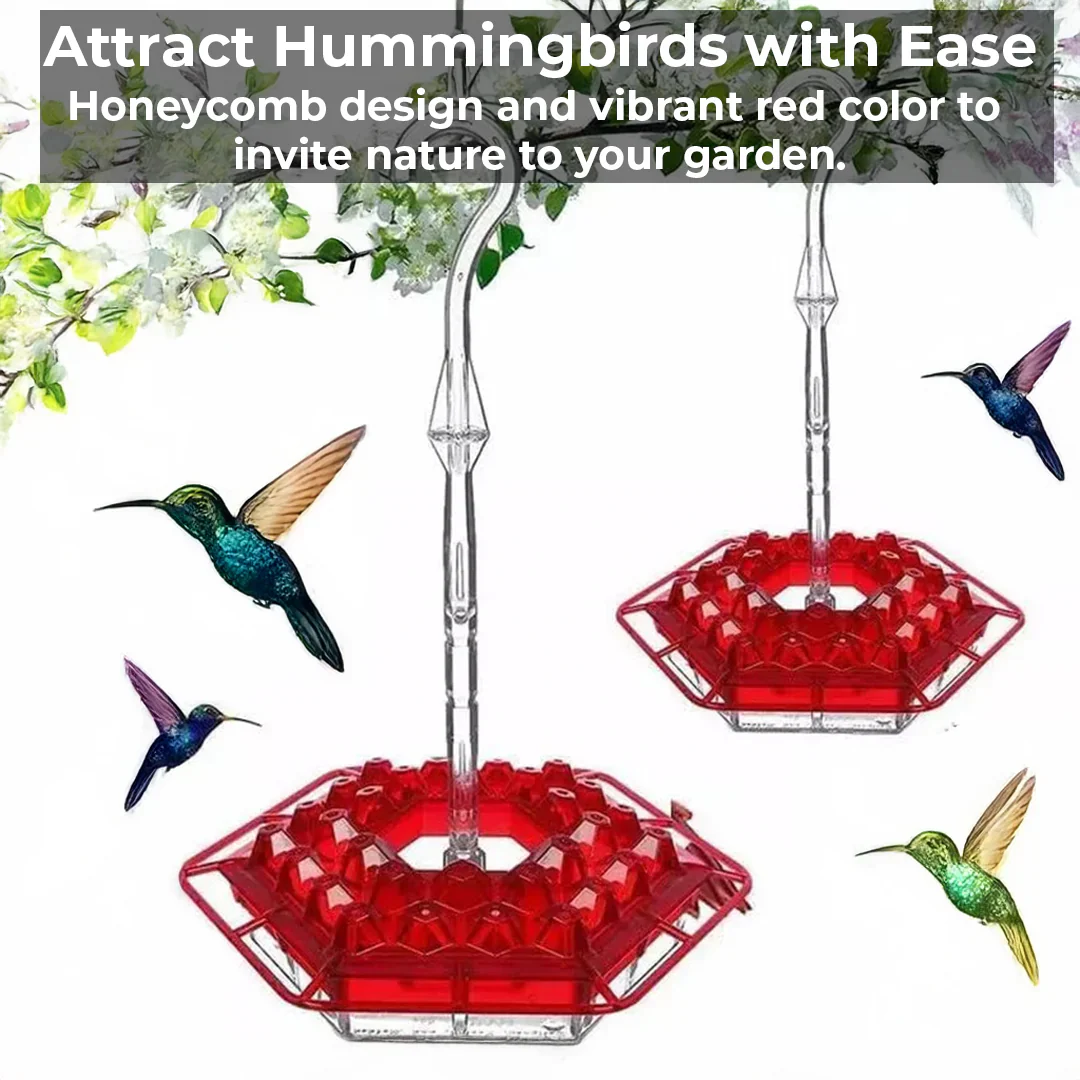 Luxora Ant-Proof Hummingbird Feeder with 30 Bee-Resistant Ports
