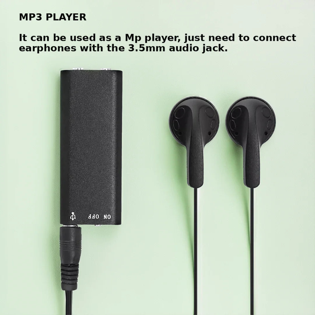 Royaleva Mini Voice-Activated Recorder with 32GB Storage