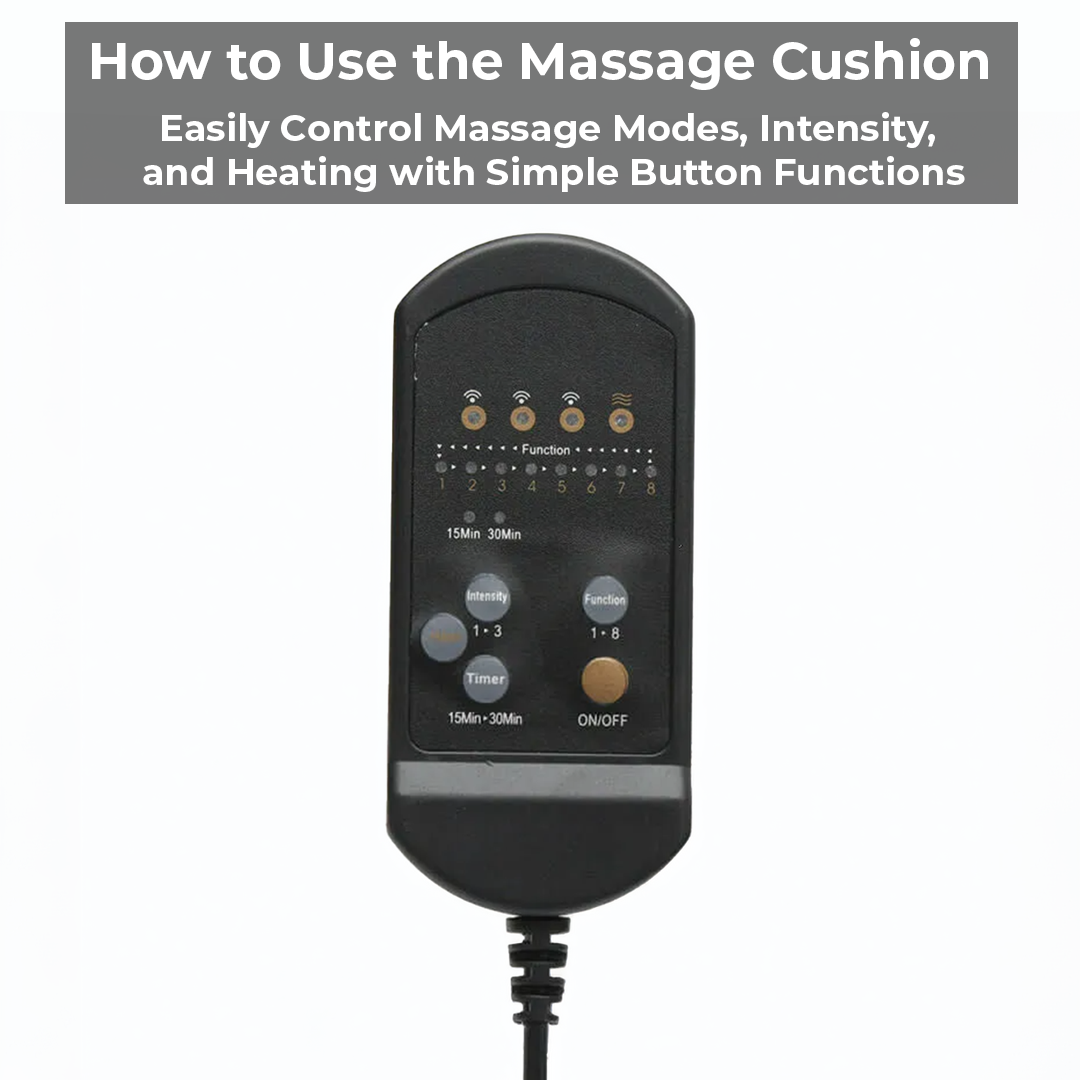 Royaleva Heated Massage Cushion Pad for Chair & Car