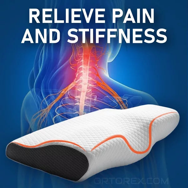 Royaleva Contoured Orthopedic Memory Foam Pillow for Neck Pain