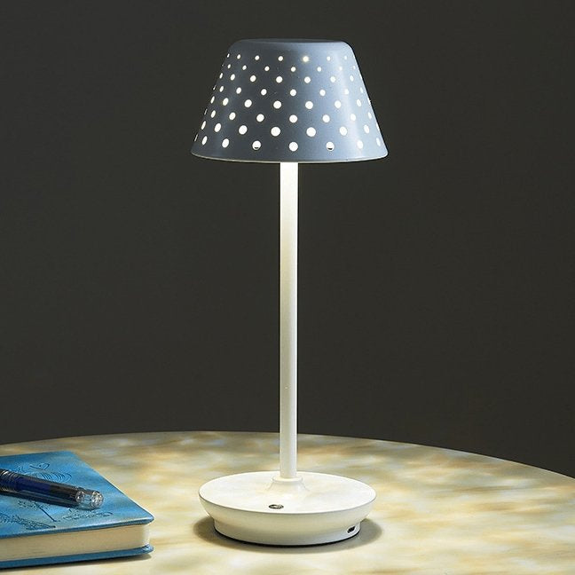 Royaleva Modern Light Luxury Cordless LED Table Lamp – USB Rechargeable, Touch Dimmable - White