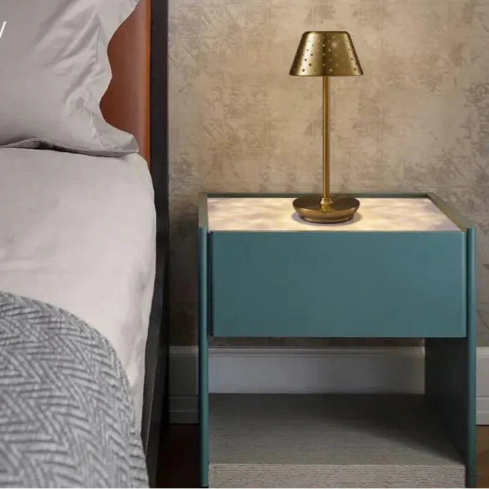 Royaleva Modern Light Luxury Cordless LED Table Lamp – USB Rechargeable, Touch Dimmable - Gold