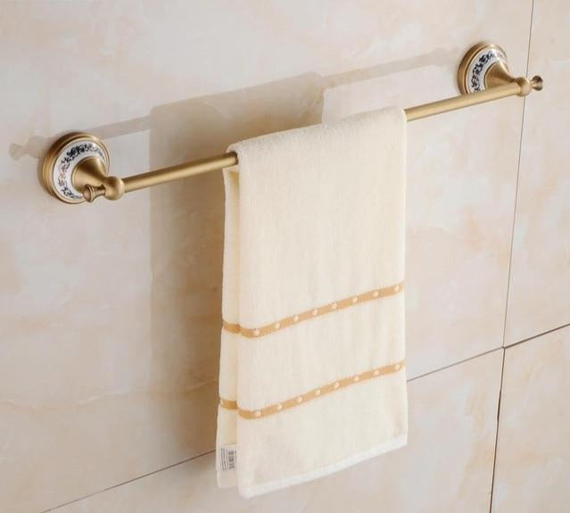 Royaleva Antique Brass Bathroom Hardware Set Essentials