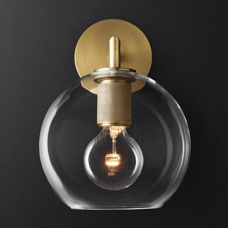 RoyaleGlow Armed Retro Brass Series - Wall Sconce