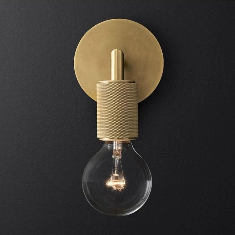RoyaleGlow Armed Retro Brass Series - Wall Sconce