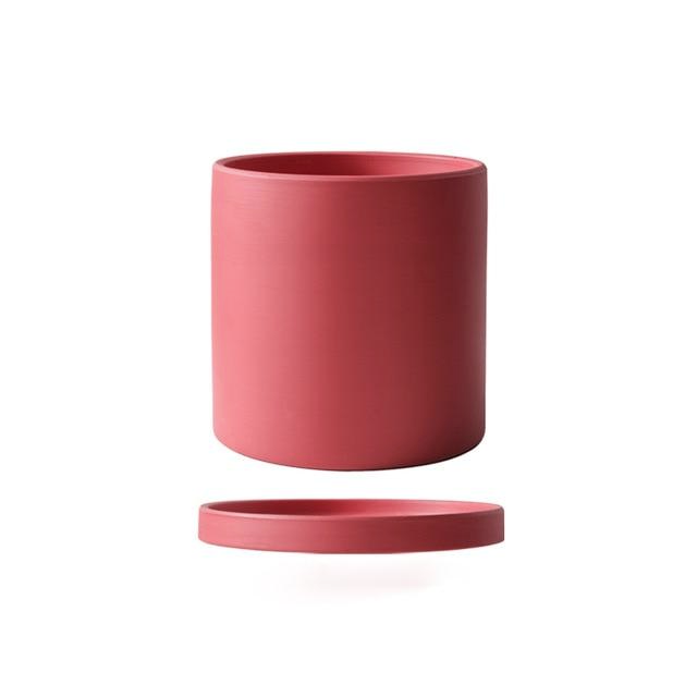Royaleva All The Bright Colors Planter with Saucer Set