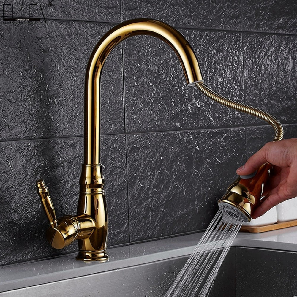 RoyaleGlow Ashby - Retractable Kitchen Faucet Elegant Design