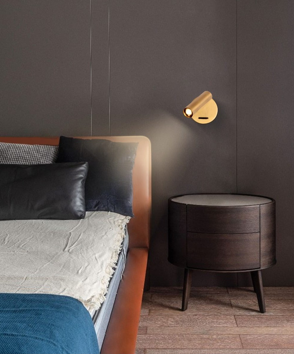 Rayvia 350° Mounted Bedside LED Wall Light for Reading