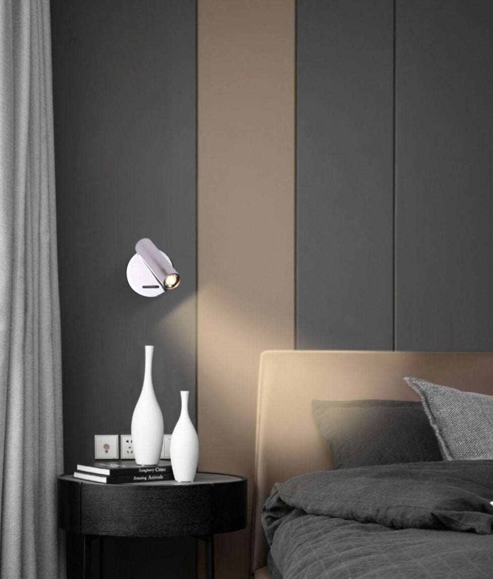 Rayvia 350° Mounted Bedside LED Wall Light for Reading