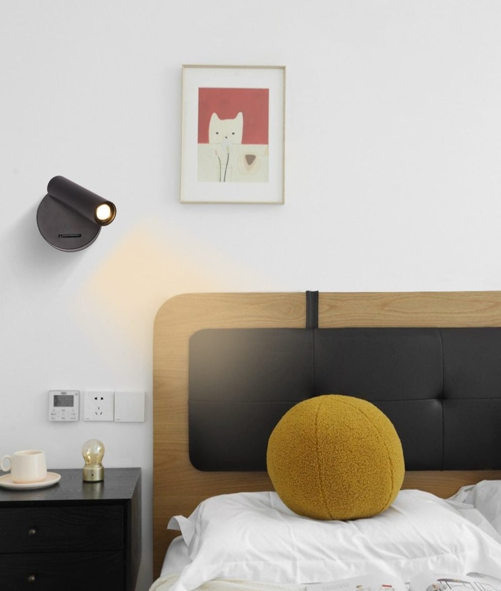Rayvia 350° Mounted Bedside LED Wall Light for Reading