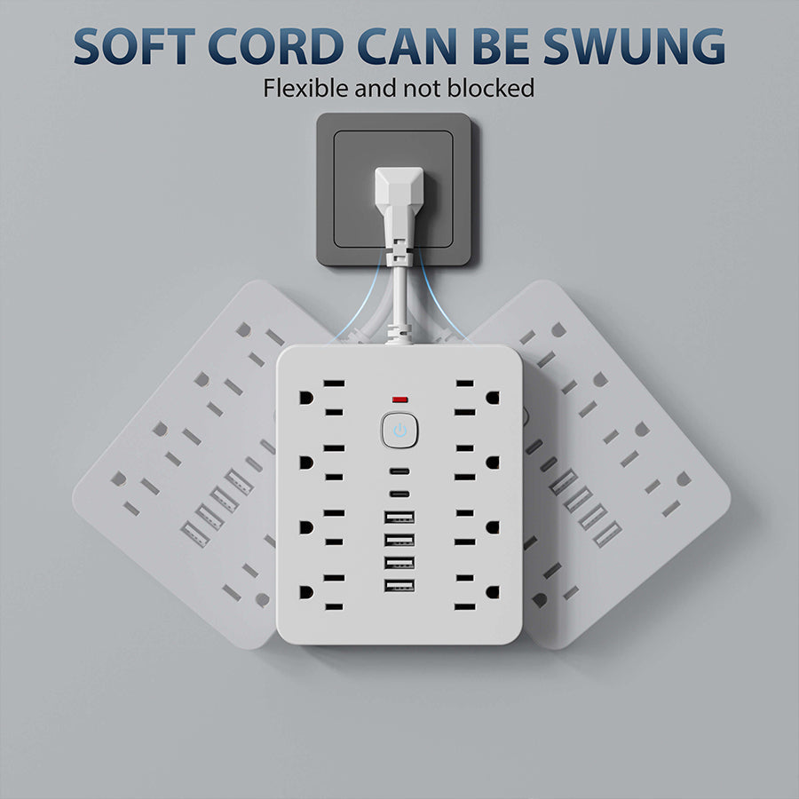 Luxora 14-In-1 Power Strip With Surge Protection Hub