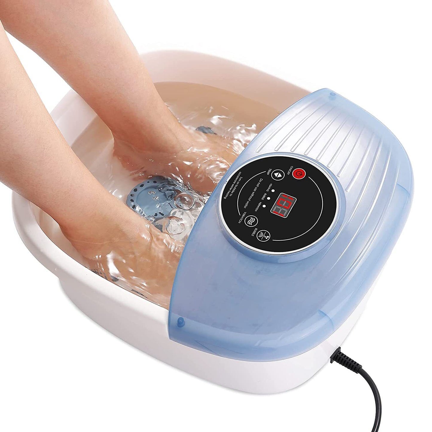 RoyaleGlow Temperature Controlled Foot Bubble Bath Vibration Massager