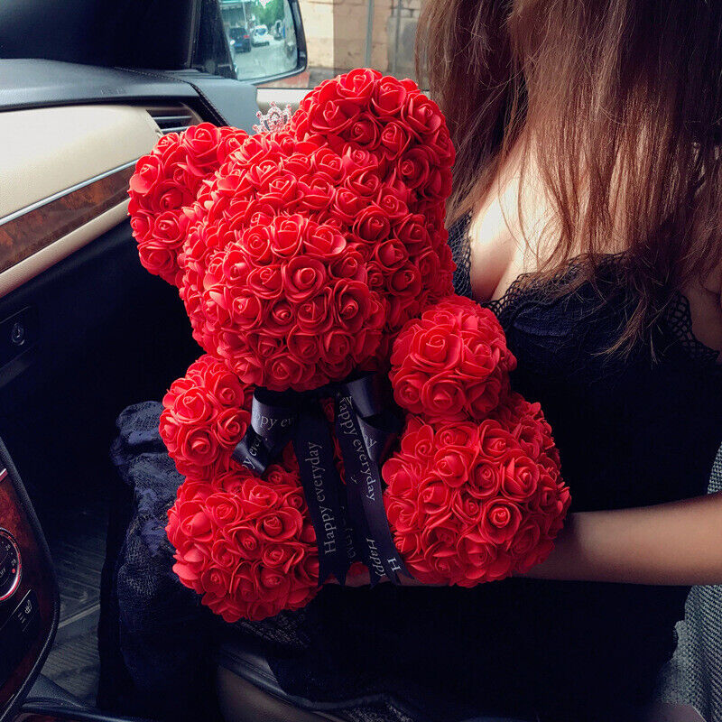 Royaleva Eternal Love Rose Flower Valentine's Teddy Bear Gift 10"