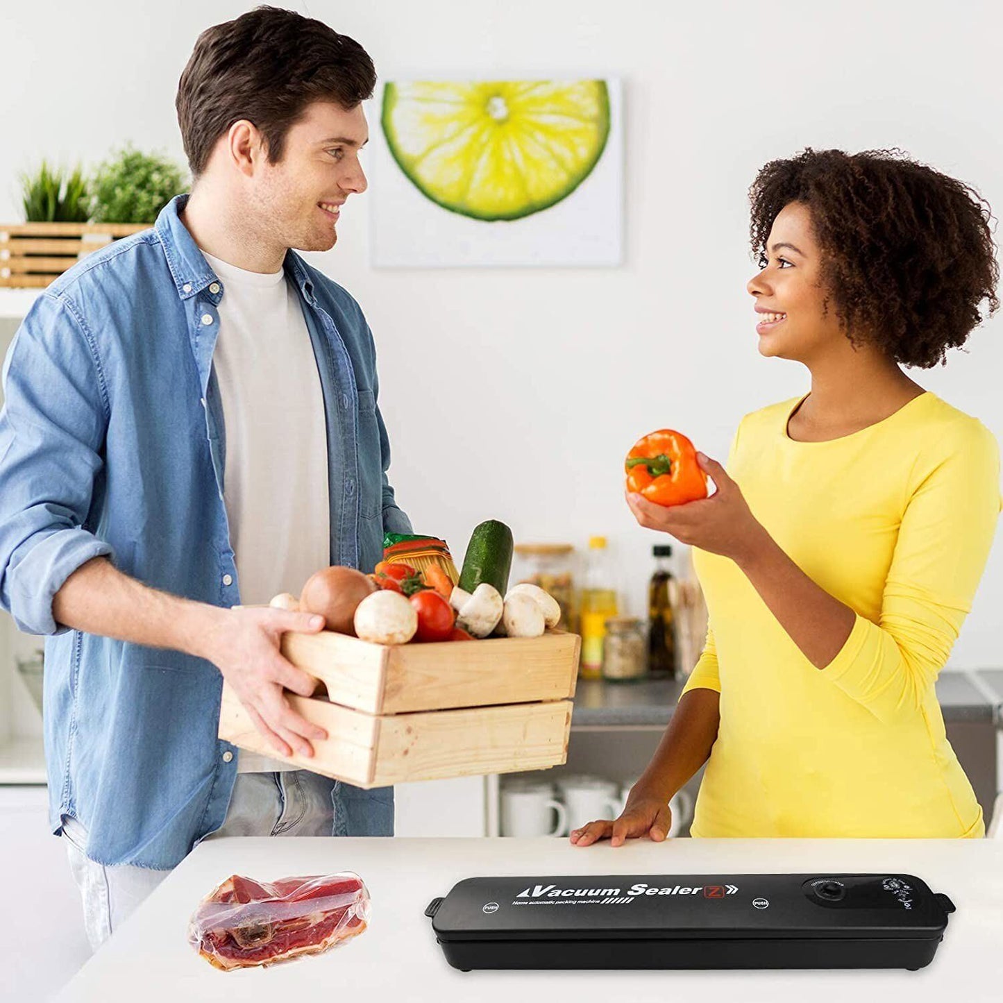 Royaleva Electric Home Kitchen Food Saver Vacuum Bag Sealer