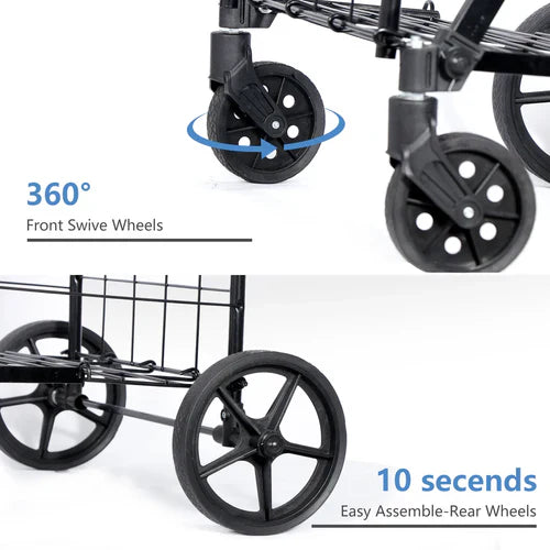 Royaleva Portable Shopping Cart for Easy Errands and Groceries