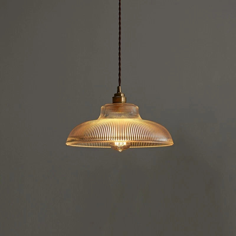 Royallure Vintage Green Glass Pendant Light for Dining, Living Room & Bedroom