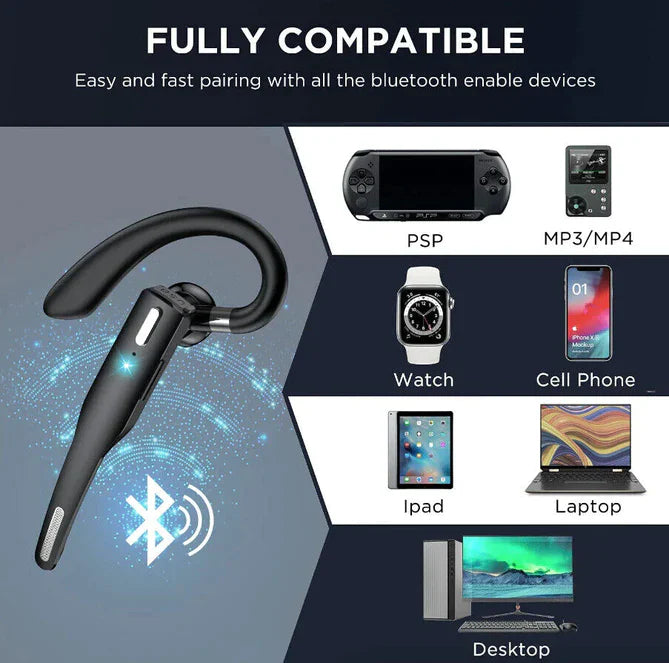 Luxora Trucker Dual Mic Wireless Bluetooth 5.1 Noise Cancelling Headset