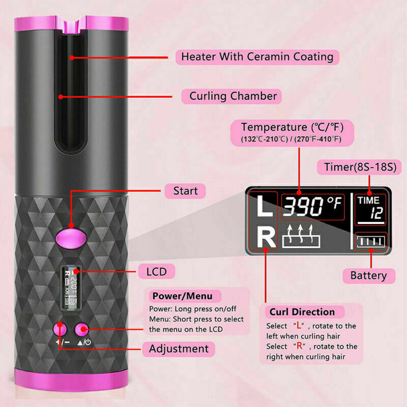 Luxora Easy Cordless Automatic Hair Curler for Women