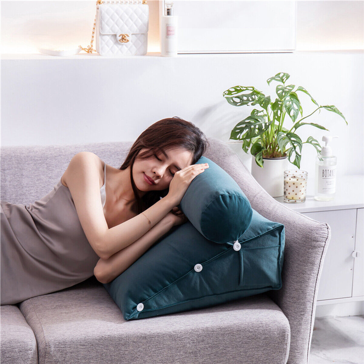 LuxRoyale Luxury Back Wedge Bed Pillow For Back Pain