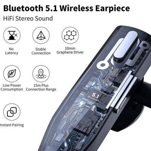 Luxora Trucker Dual Mic Wireless Bluetooth 5.1 Noise Cancelling Headset