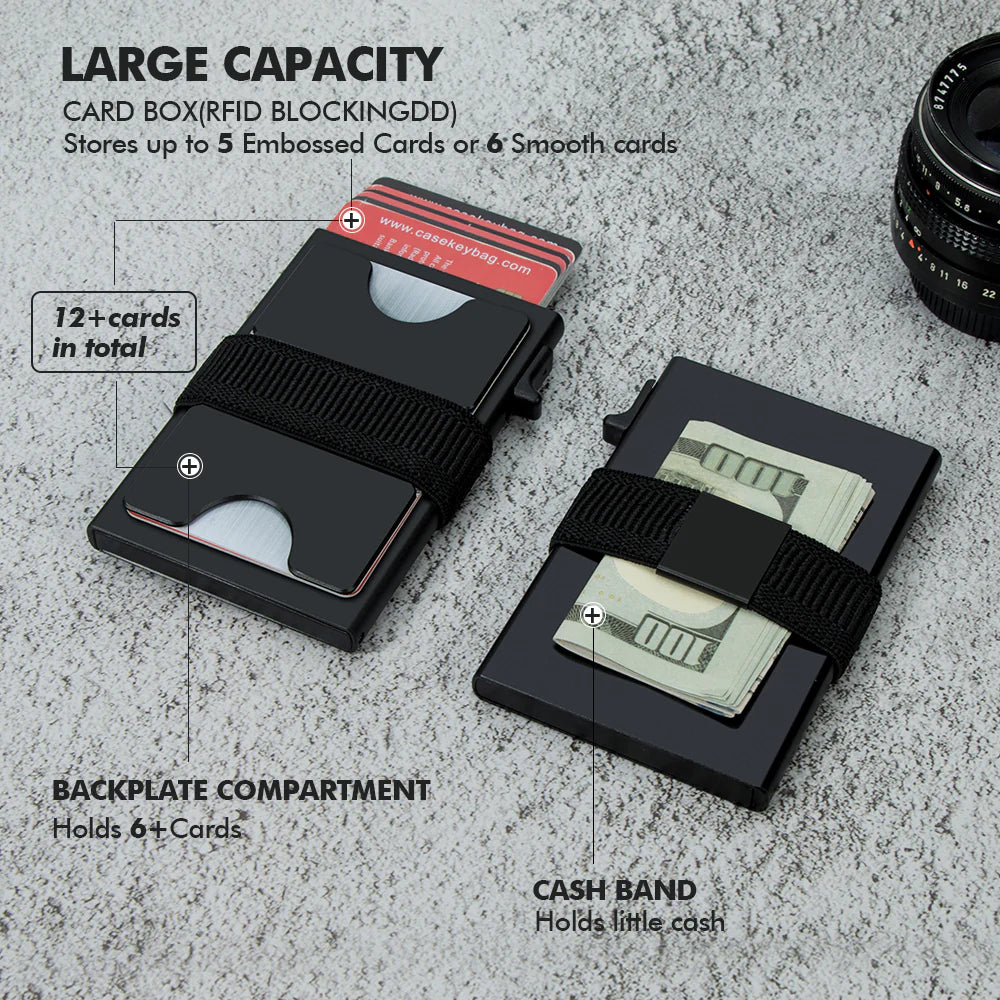 Royaleva RFID Wallet Card Holder Slim Design for Easy Access