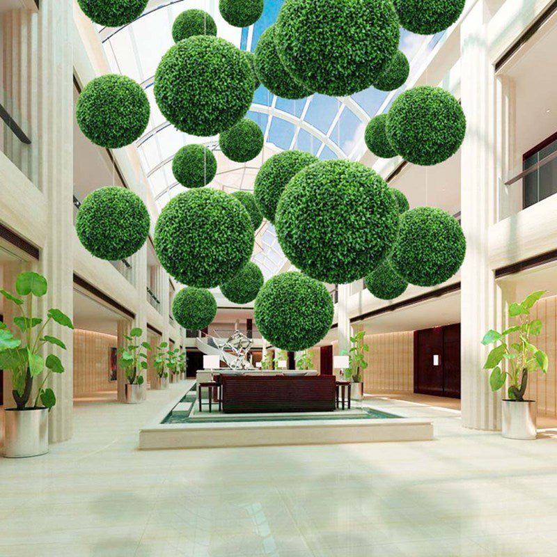 Royallure Lighted Boxwood Topiary Balls – UV-Resistant Artificial Greenery for Gardens, Weddings & Outdoor Décor