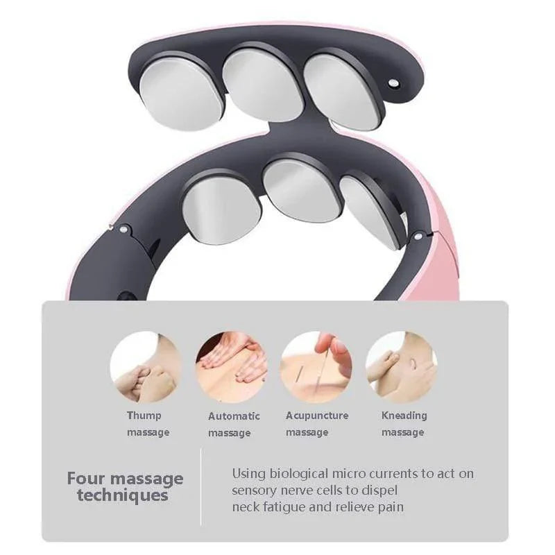 RoyaleGlow Smart 6 Head Neck and Shoulder Massager