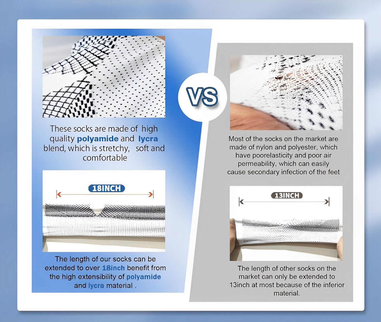 Luxora 4 Pairs of Premium Therapy Socks For Men and Women