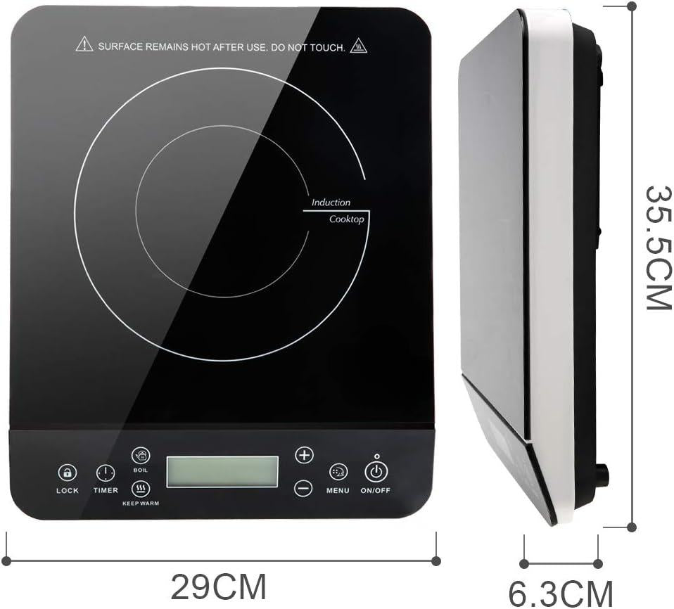 RoyaleGlow Portable Induction Cooktop with Touch Control