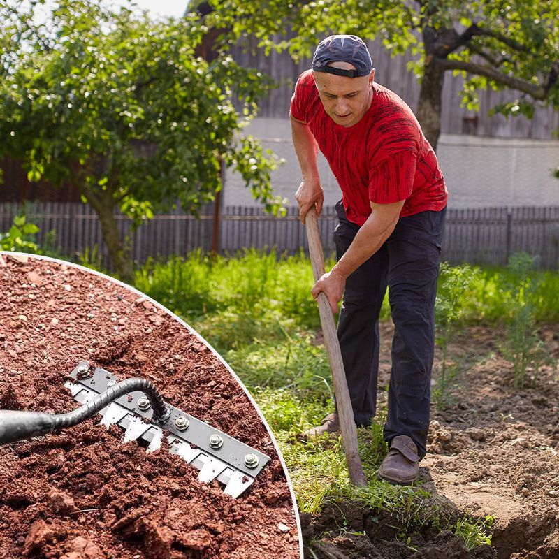 Luxora Versatile Handle Rakes For Lawn with Custom Heads