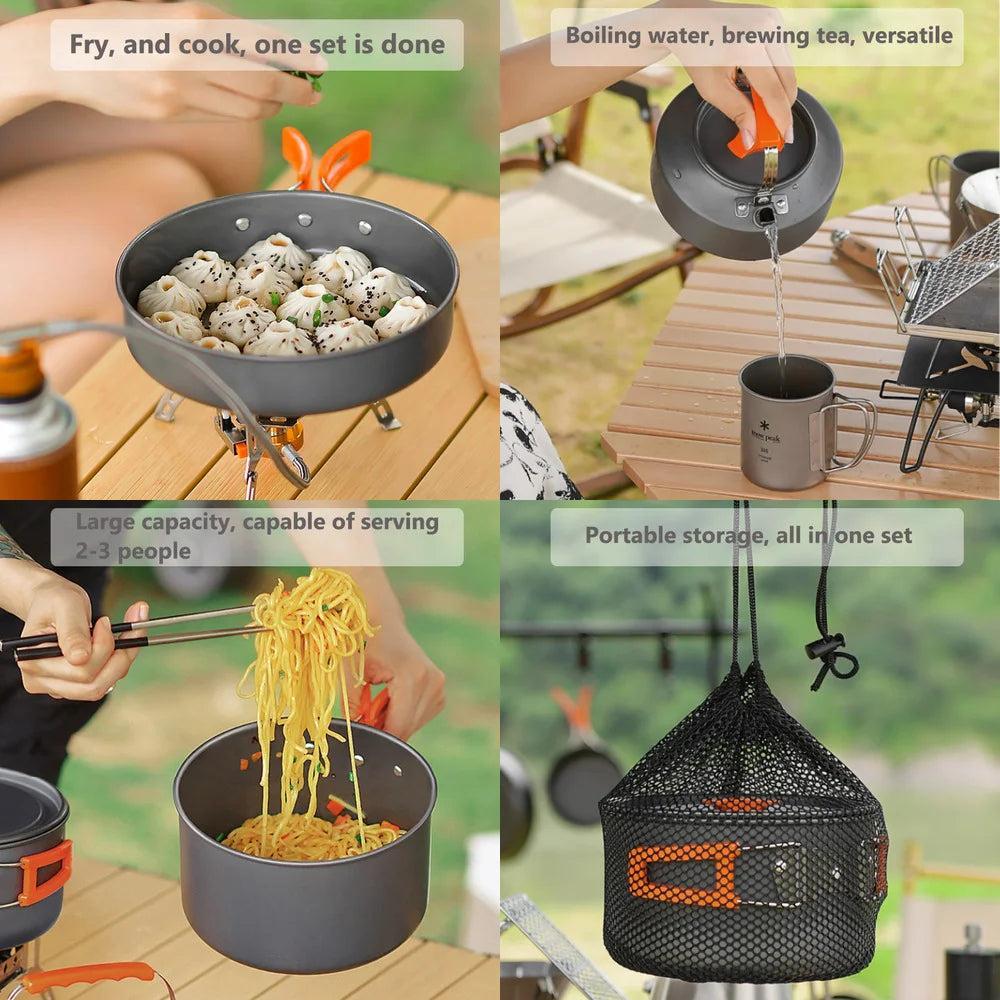 Luxora Camping Cook Set | Portable Cooking Gear & Utensils for Outdoor Cooking