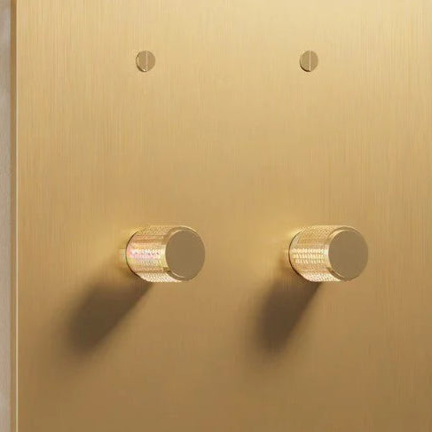 LuxRoyale Solid Brass Rotary Dimmer Switch with Knob Control for LED & Halogen