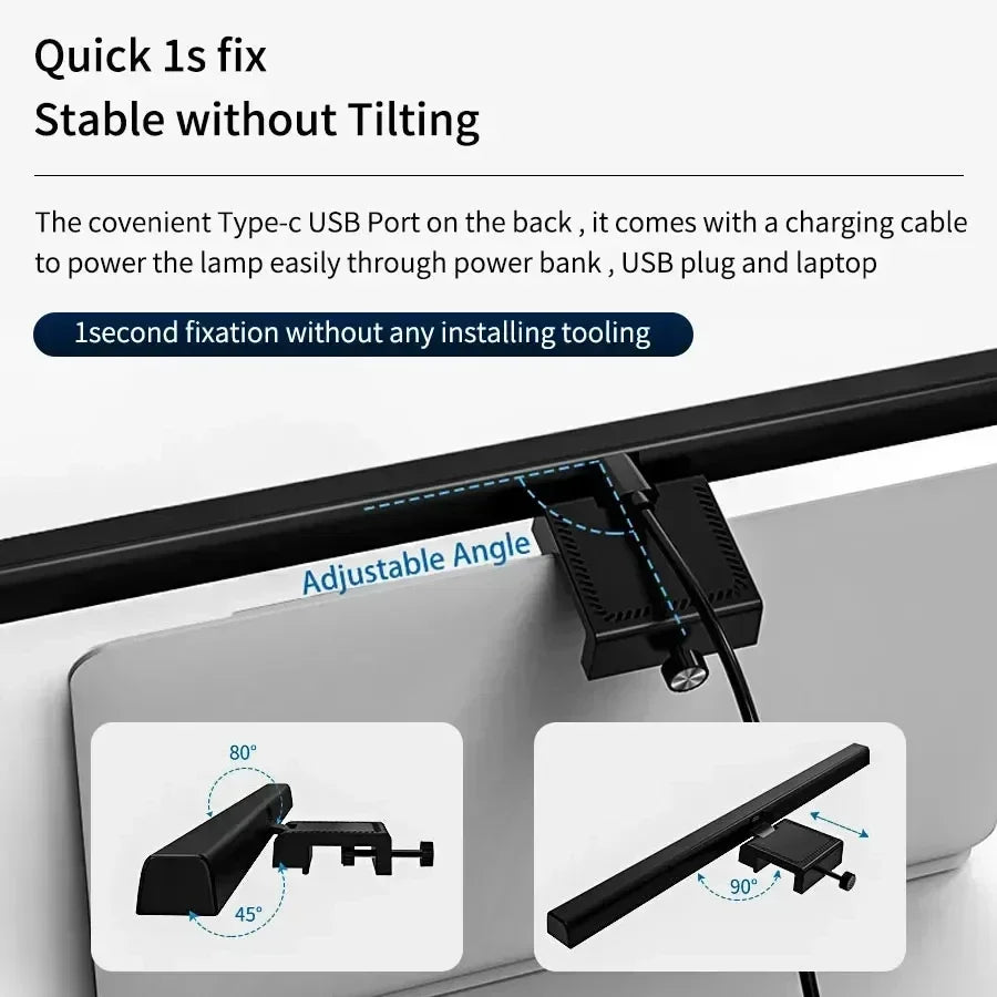 RoyaleGlow Monitor Led Light Bar with Touch Control and Eye Protection