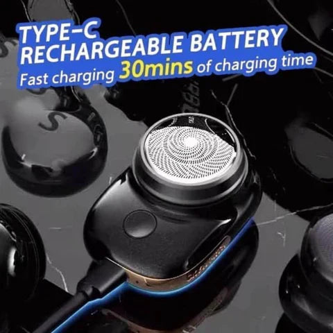 RoyaleGlow Men's Mini Electric Shaver for Smooth Shaving