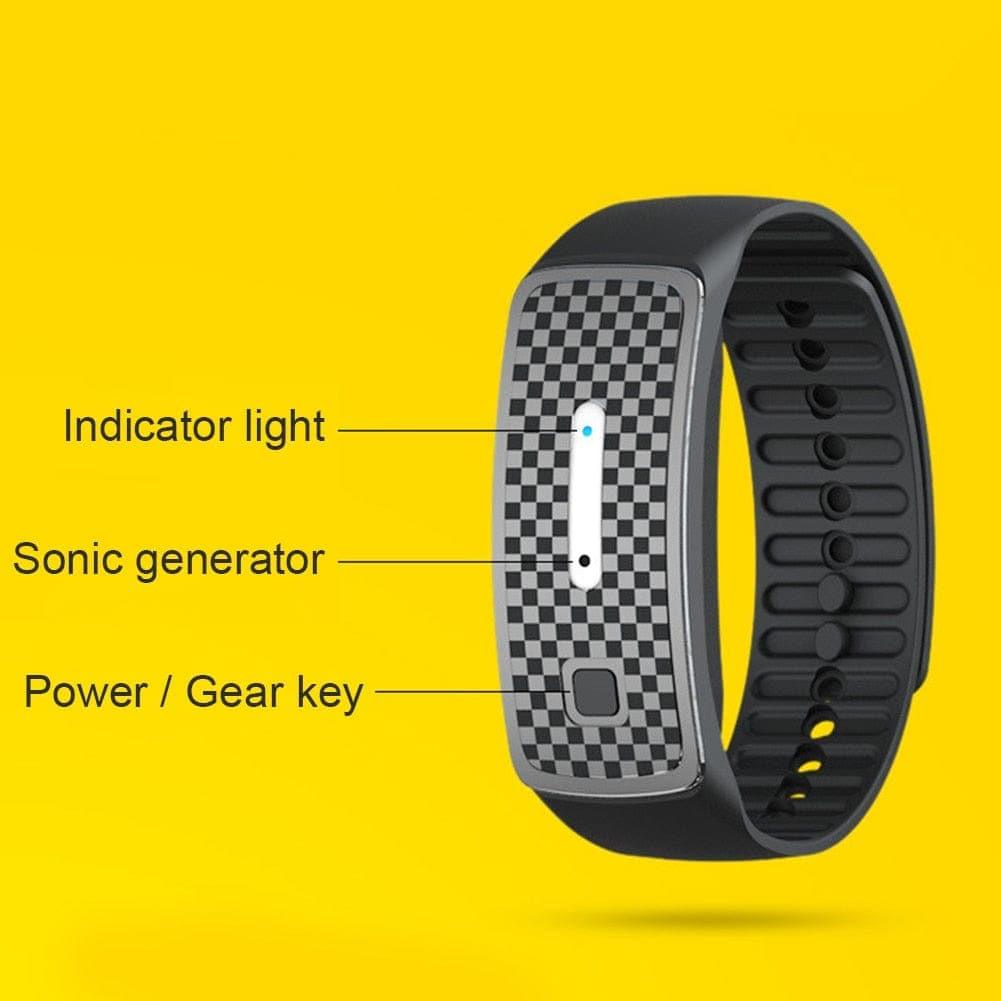 RoyaleGlow Ultrasonic Mosquito Repellent Bracelet - USB Charging