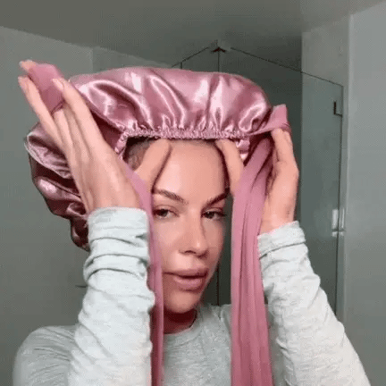 RoyaleGlow All-Night Silk Bonnet - Stays On All Night Guaranteed