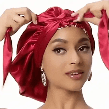 RoyaleGlow All-Night Silk Bonnet - Stays On All Night Guaranteed