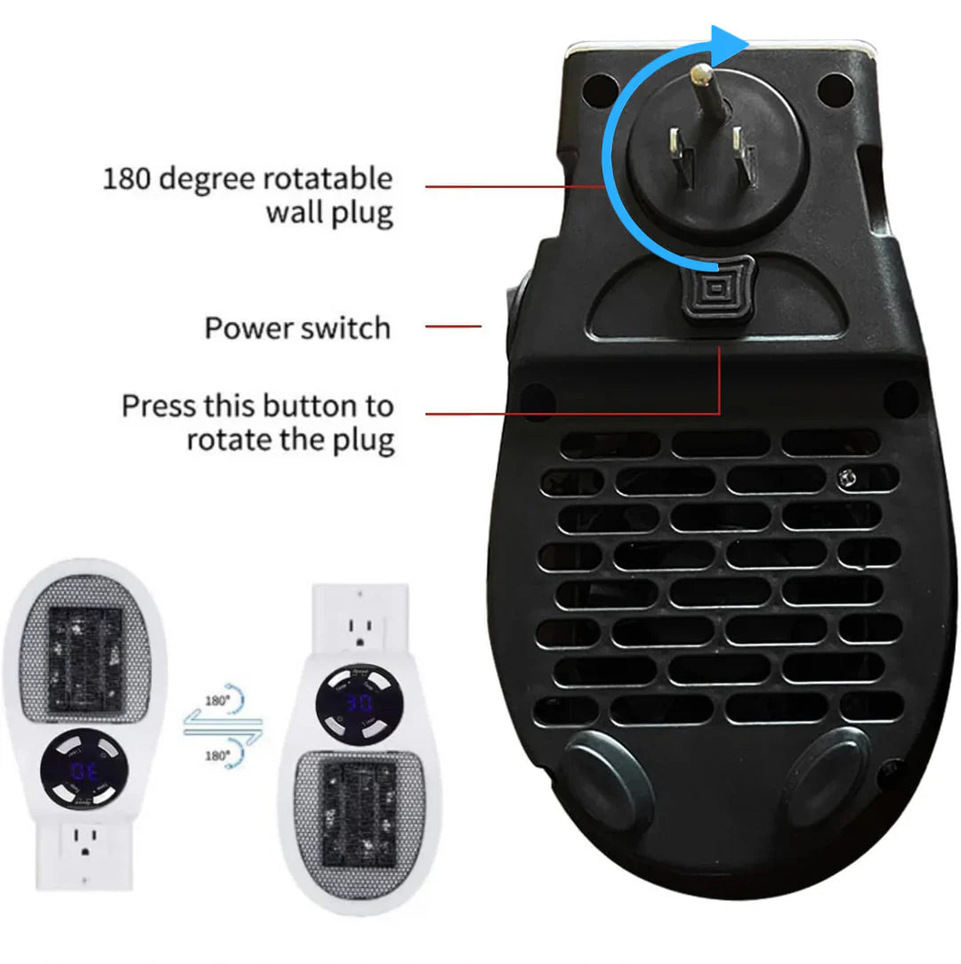 Royaleva 500W Mini Portable Electric Heater for Home Use