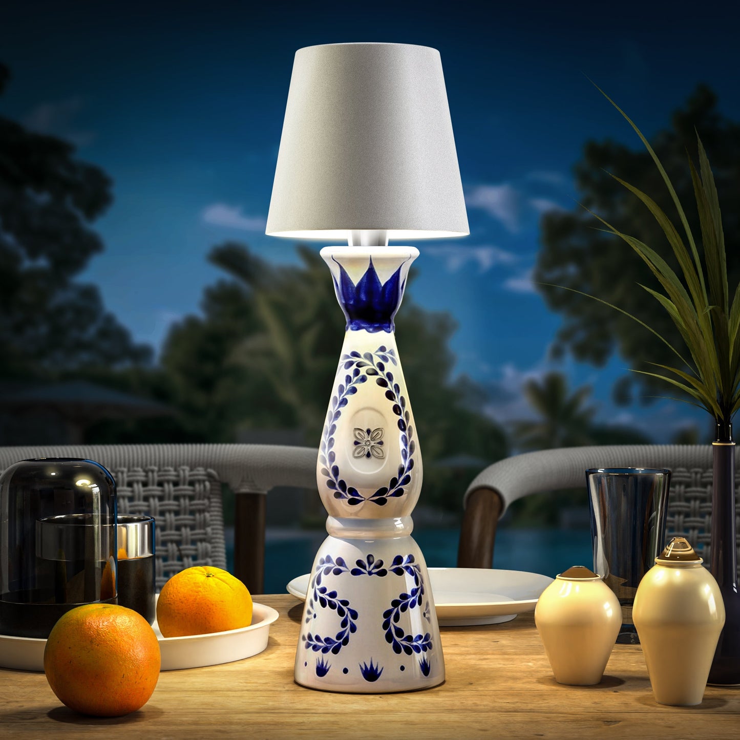 Wireless Bottle Lamp - Fits Any Bottle - White