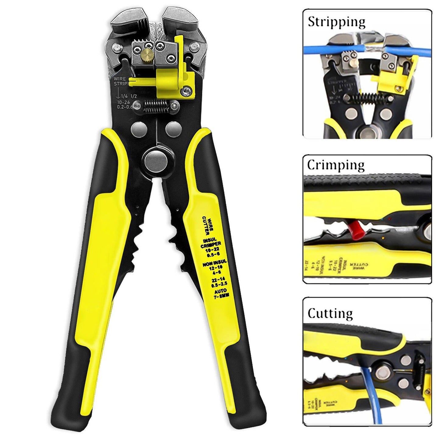 RoyaleGlow Automatic Wire Stripper Cable Cutter Tool