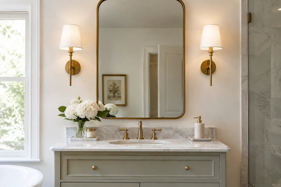 How to choose sconces for bathroom wall lighting