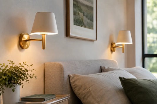 Rechargeable wall lights for flexible, renter-friendly rooms