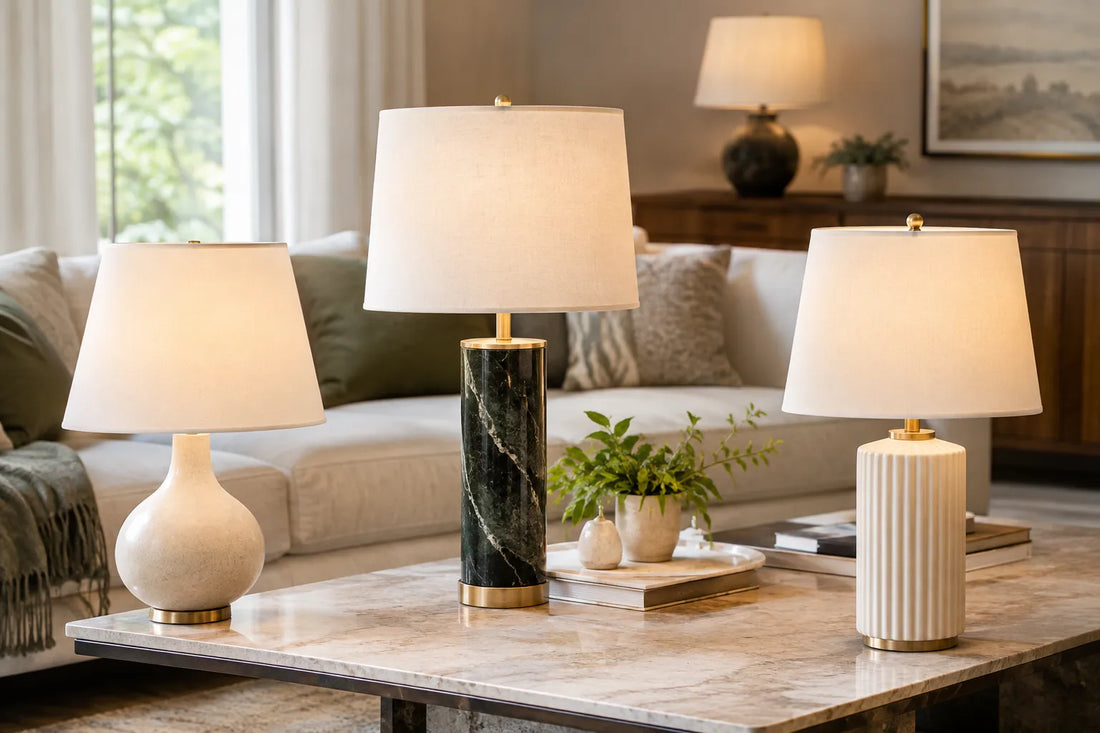 Best table lamps for living room proportions