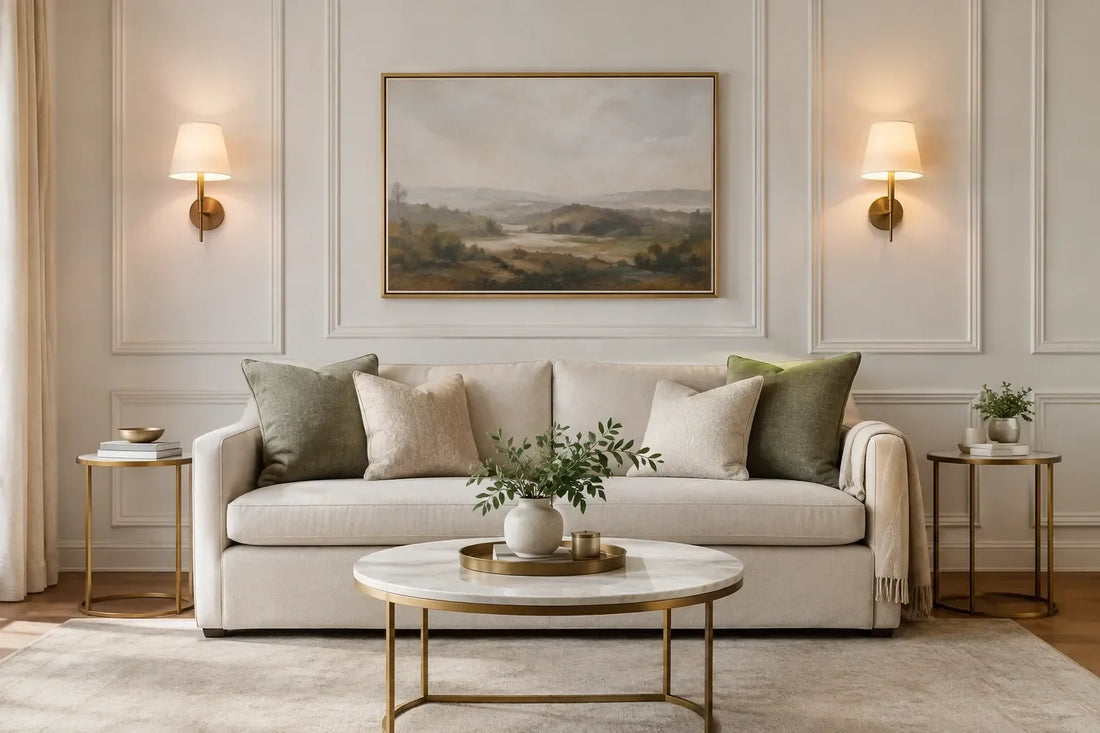 Sconces on wall placement rules for a balanced room
