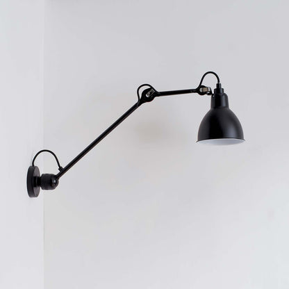 RoyaleGlow Industrial Red Swing Arm Wall Sconce - Adjustable Metal Task Lamp