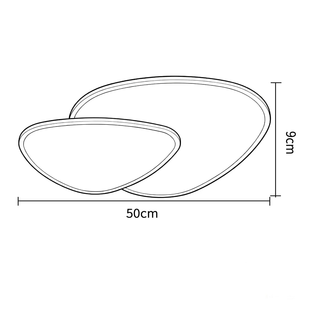 RoyaleGlow Modern LED Ceiling Light Dimmable Abstract Design Acrylic Fixture