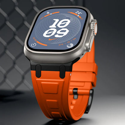 RoyaleGlow Armor Silicone Band For Apple Watch 42-49mm