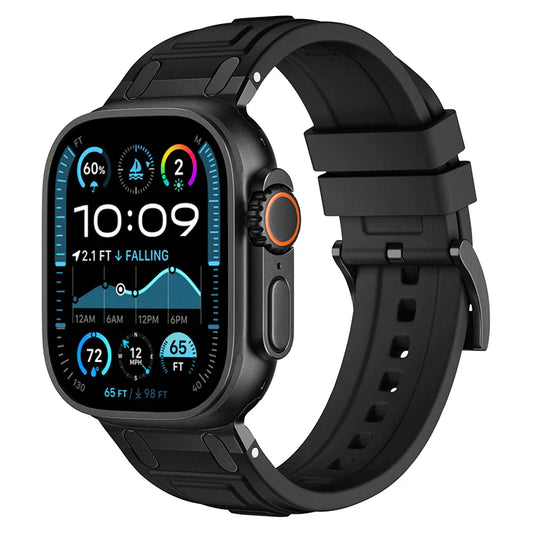 RoyaleGlow Armor Silicone Band For Apple Watch 42-49mm