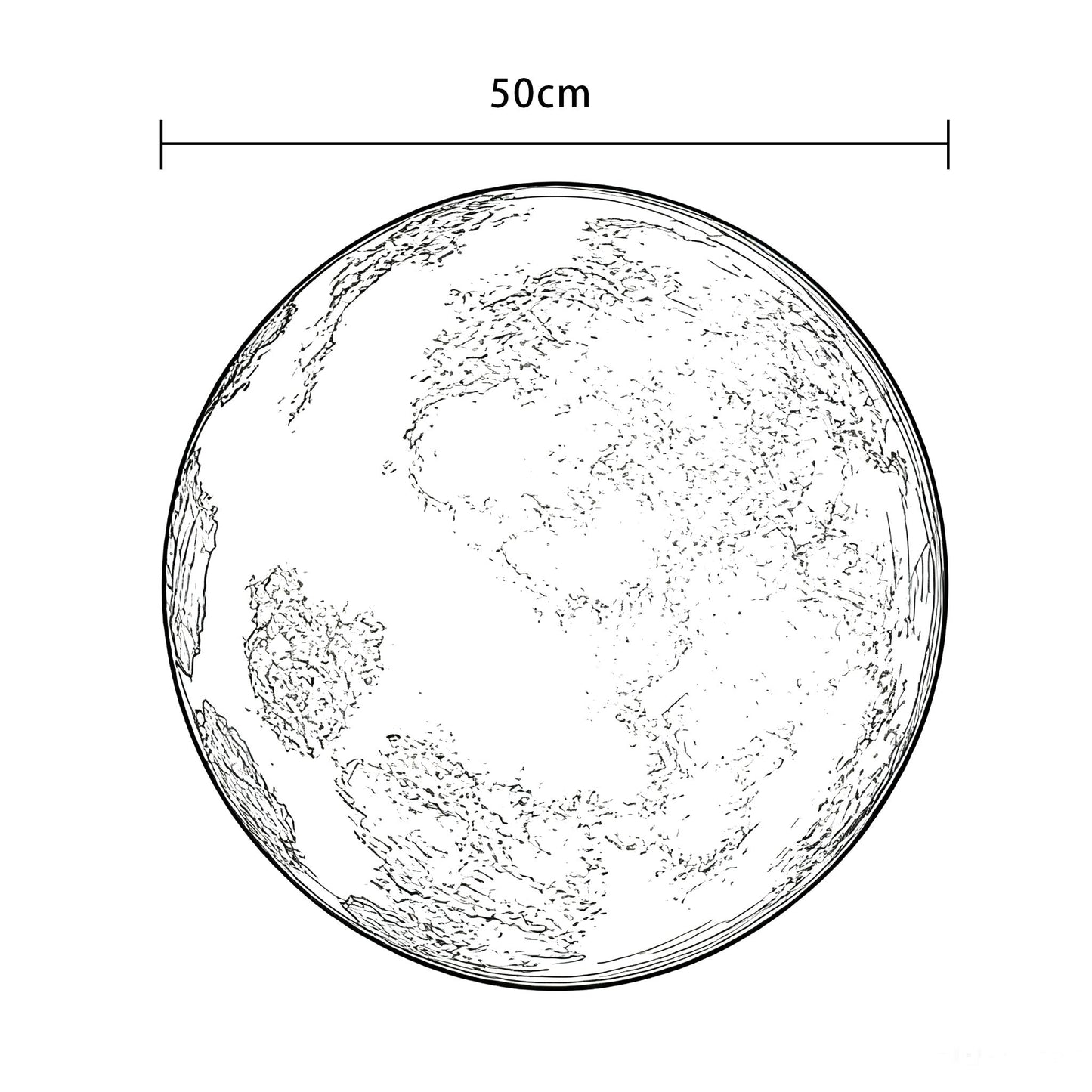 LuxRoyale Hanging Moon Lanterns for Outdoor Patio & Garden Decor- IP65 Fixture