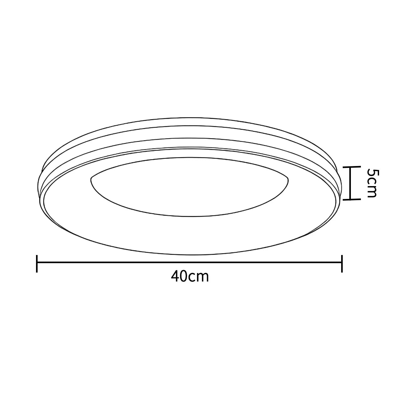 RoyaleGlow Modern LED Flush Mount Ceiling Light for Bedroom, Living Room
